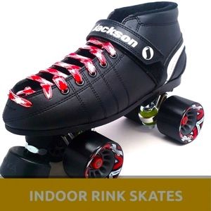 JACKSON Phreakskate Custom Derby Quad Rollerskates with free Huf dupe socks